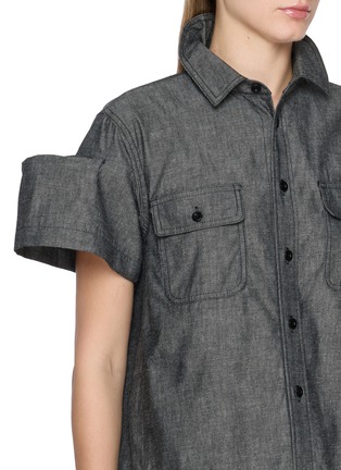  - SACAI - 廓形袖牛仔衬衫