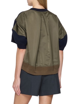 背面 - 点击放大 - SACAI - Hybrid Popper Detail Sweater