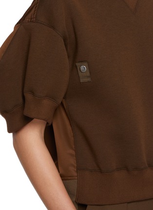  - SACAI - 泡泡袖拼接上衣