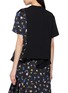 背面 - 点击放大 - SACAI - Bifabric Floral Panel Cotton T-Shirt