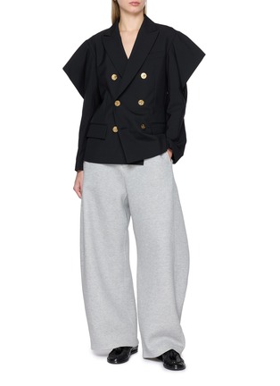 模特儿示范图 - 点击放大 - SACAI - 荷叶边西服外套