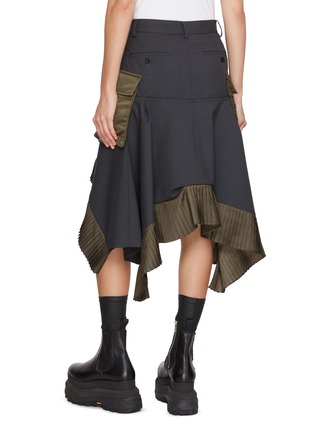 背面 - 点击放大 - SACAI - 撞色拼接迷你半身裙