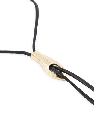 细节 - 点击放大 - LEMAIRE - Snake Leather Bolo Tie