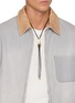 模特儿示范图 - 点击放大 - LEMAIRE - Snake Leather Bolo Tie