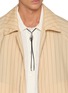 模特儿示范图 - 点击放大 - LEMAIRE - Snake Leather Bolo Tie