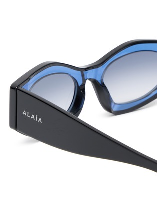 细节 - 点击放大 - ALAÏA - Recycled Acetate Geometric Sunglasses