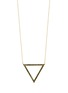 首图 - 点击放大 - BIJOU DE M - Triangle 18K Gold Black Diamond Necklace