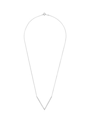 细节 - 点击放大 - BIJOU DE M - V 18K White Gold Diamond Necklace