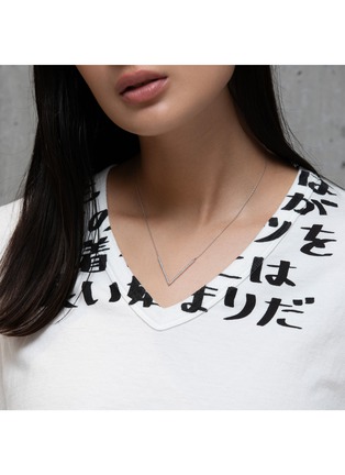 细节 - 点击放大 - BIJOU DE M - V 18K White Gold Diamond Necklace