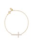 首图 - 点击放大 - BIJOU DE M - Cross 10K Gold Diamond Bracelet