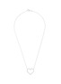 细节 - 点击放大 - BIJOU DE M - Open Heart 18K White Gold Diamond Necklace