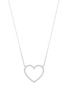 首图 - 点击放大 - BIJOU DE M - Open Heart 18K White Gold Diamond Necklace