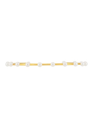 细节 - 点击放大 - BIJOU DE M - 18K Gold Plated Sterling Silver Freshwater Pearl Choker — Size L
