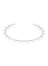 首图 - 点击放大 - BIJOU DE M - 18K White Gold Plated Sterling Silver Freshwater Pearl Choker — Size R