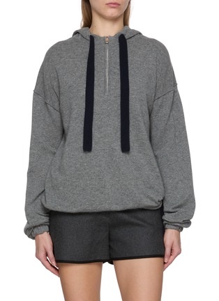 首图 - 点击放大 - CUDDLEUP - Drawstring Cashere Hoodie