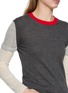  - CUDDLEUP - Layered Long Sleeve Cashere Knit T-Shirt