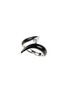 首图 - 点击放大 - NIKOS KOULIS - Oui 18K White Gold Diamond Enamel Ring — EU 53