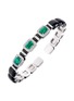 首图 - 点击放大 - NIKOS KOULIS - Oui 18K White Gold Diamond Emerald Enamel Bracelet