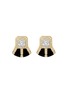 首图 - 点击放大 - STATE PROPERTY - Tinné 18K Gold Asscher Precision-Cut Diamond Enamel Earrings