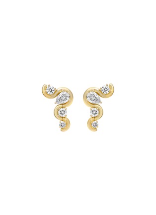 首图 - 点击放大 - STATE PROPERTY - Edessa 18K Gold Diamond Pear Cut Droplet Earrings