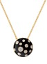 首图 - 点击放大 - STATE PROPERTY - Toadstool 18K Gold Diamond Enamel Jet Black Pendant Necklace