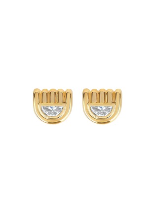 首图 - 点击放大 - STATE PROPERTY - Marmara 18K Gold Half-Moon Diamond Earrings