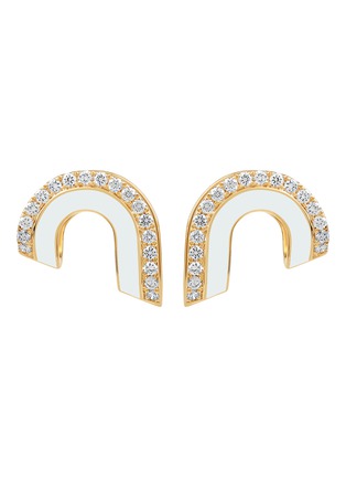 首图 - 点击放大 - STATE PROPERTY - Dias 18K Gold Diamond Enamel Earrings