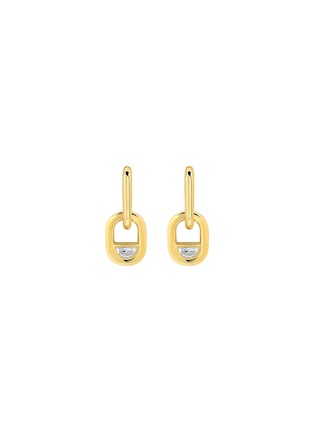 首图 - 点击放大 - STATE PROPERTY - Edessa 18K Gold Half-Moon Diamond Pendant Drop Earrings