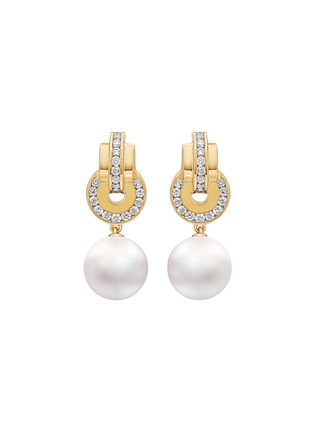 首图 - 点击放大 - STATE PROPERTY - Raisina 18K Gold Diamond Pearl Drop Earrings