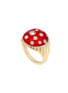 首图 - 点击放大 - STATE PROPERTY - Toadstool 18K Gold Diamond Enamel Red Bombé Ring — US 6.5