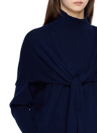  - DREYDEN - Scarf Tie Wool Cashmere Knit Sweater