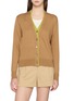 首图 - 点击放大 - DREYDEN - Double Layer Silk Cashmere Knit Cardigan