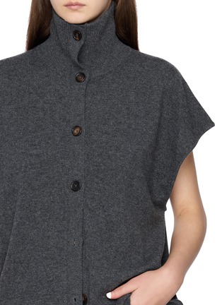  - DREYDEN - High Neck Wool Cashmere Knit Cardigan