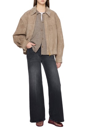 模特儿示范图 - 点击放大 - DREYDEN - Cashmere Cotton Knit Shirt