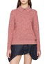首图 - 点击放大 - DREYDEN - Collared Mélange Wool Cashmere Knit Sweater