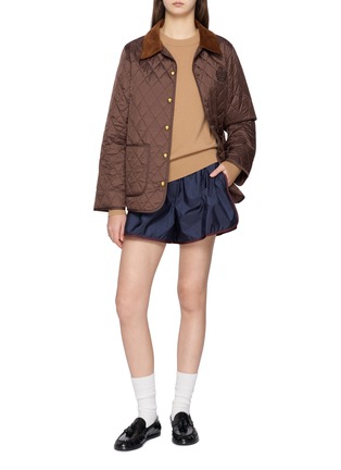 模特儿示范图 - 点击放大 - DREYDEN - Crewneck Wool Cashmere Knit Sweater