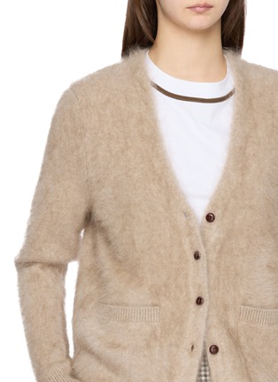  - DREYDEN - Patch Pocket V-Neck Cashmere Knit Cardigan