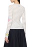 背面 - 点击放大 - GOODBAI - Long Sleeve Star Print Striped Wool Blend Knit Top