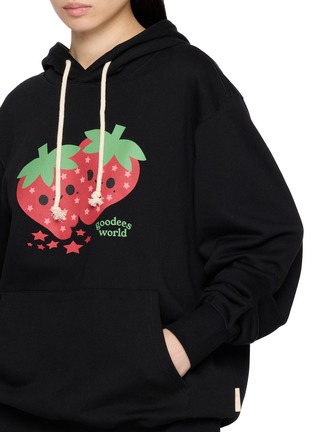  - GOODBAI - Strawberry Print Cotton Hoodie