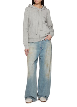 模特儿示范图 - 点击放大 - GOODBAI - GOODEES 系带长袖卫衣夹克