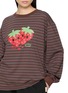  - GOODBAI - Long Sleeve Strawberry Print Striped Top