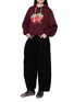 模特儿示范图 - 点击放大 - GOODBAI - Corduroy Panelled Cotton Blend Jogger Pants