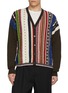 首图 - 点击放大 - BARRIE - Striped Cashmere Knit Cardigan