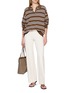 模特儿示范图 - 点击放大 - HIGH SPORT - Willa Tonal Stripe Pants
