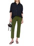 模特儿示范图 - 点击放大 - HIGH SPORT - Tonal Stripe Kick Pants