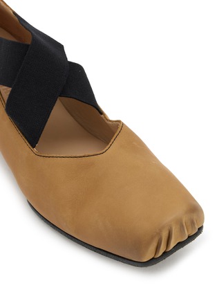 细节 - 点击放大 - UMA WANG - 皮革芭蕾舞平底鞋