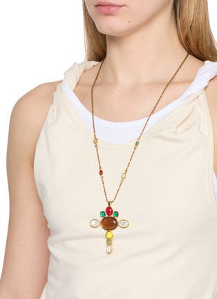 模特儿示范图 - 点击放大 - GOOSSENS - BOHÈME 十字架吊坠项链