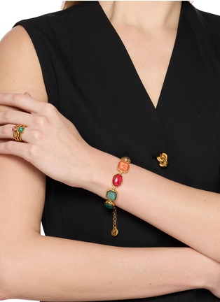 GOOSSENS | Cabochons 24K Gold Plated Brass Bracelet