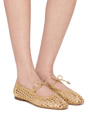 模特儿示范图 - 点击放大 - SAM EDELMAN - Marcie Woven Ballet Flats