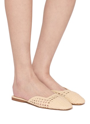 模特儿示范图 - 点击放大 - SAM EDELMAN - Nola Woven Leather Mules